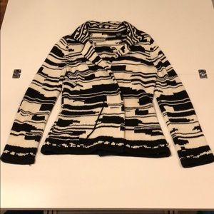Black and white cardigan